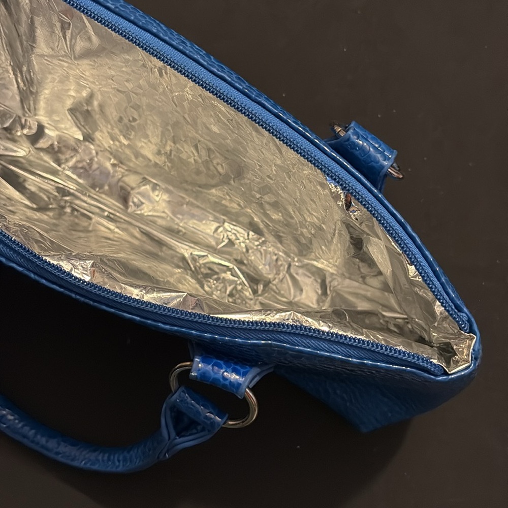 blue rectangular bag - Picture 4 of 5